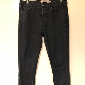 Topman Skinny Jeans Black Indigo - 32/30